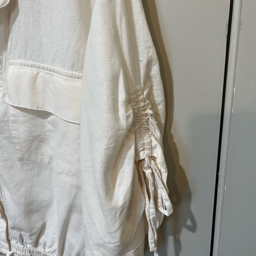 LOFT Cream Collared Shirt - Picture 4 of 6